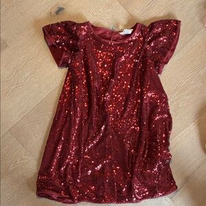 H&M Glittering Burgundy Kids Formal Dress